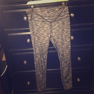Black, white, and grey leggings
